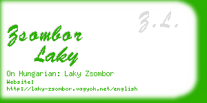 zsombor laky business card